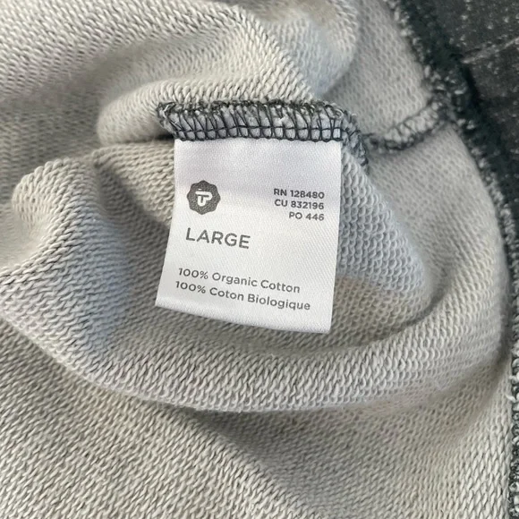 Pact 100% Organic Cotton Crewneck Sweatshirt Green Lightweight Women’s L - Picture 6 of 9